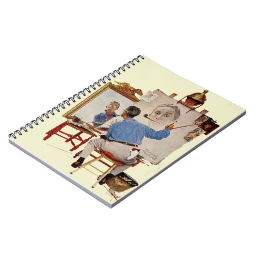 Dreifaches Selbstporträt Notizblock (Linke Seite)