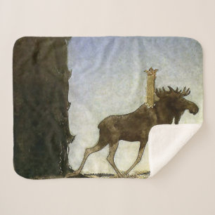 Dreifaches Set Flachverpacktes Geschenkpapier Sherpadecke