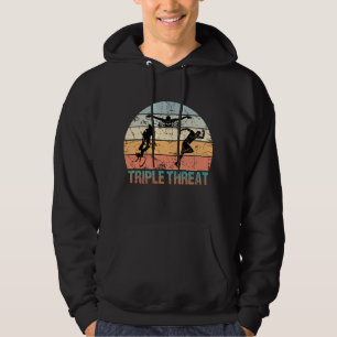 Dreifachgefahr - Triathlon Athlete Hoodie