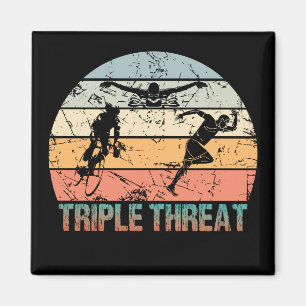 Dreifachgefahr - Triathlon Athlete Magnet