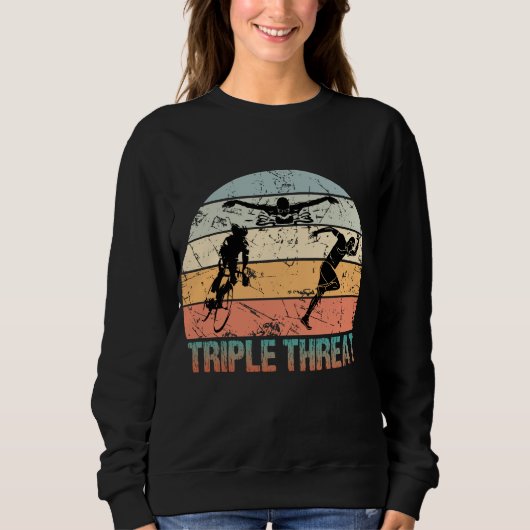 Dreifachgefahr - Triathlon Athlete Sweatshirt (Vorderseite)