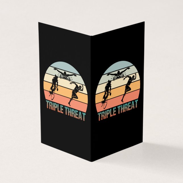 Dreifachgefahr - Triathlon Sunset (Vorderseite)