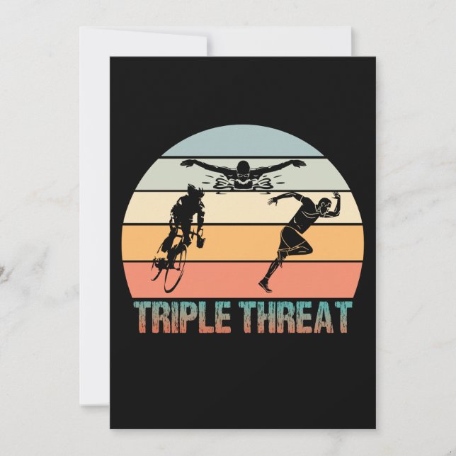 Dreifachgefahr - Triathlon Sunset (Vorderseite)