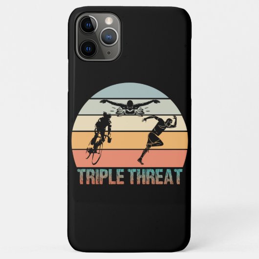 Dreifachgefahr - Triathlon Sunset Case-Mate iPhone Hülle (Rückseite)