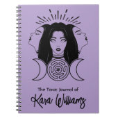 Dreifachgoddess Hecate Black & Lila Wicca Tarot Notizblock (Vorderseite)