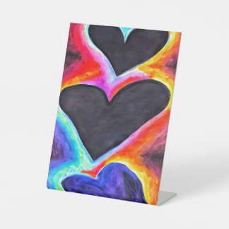 Dreifachherz-Freestyle-Foto Sockelschild