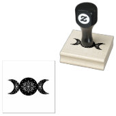 Dreifachmond-Briefmarke Gummistempel (Stempel)