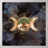 Dreifachmondbaum Poster (Vorne)