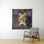 Dreifachmondbaum Wandteppich (Beispiel (Horizontal))