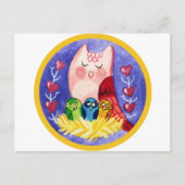 Dreifachmutter Postkarte (Vorderseite)