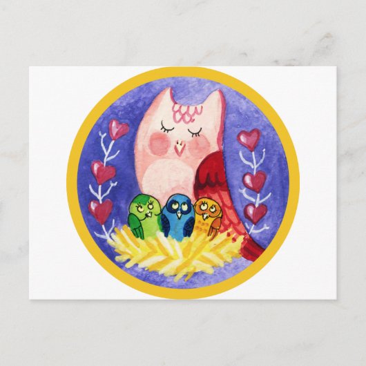 Dreifachmutter Postkarte (Vorderseite)