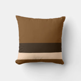 Dreifachschokolade mit Trennlinien Kissen