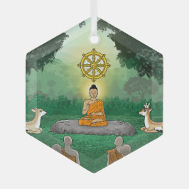 Dreifachsteine: Buddha, Dharma, Sangha-Ornament Ornament Aus Glas