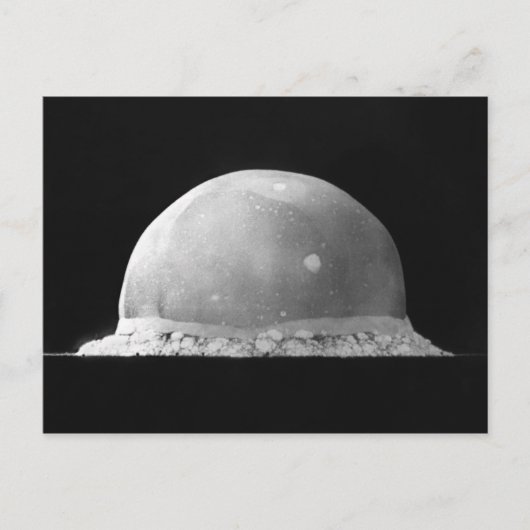 Dreifachversuch Atombombenexplosion Juli 16 1945 Postkarte (Vorderseite)