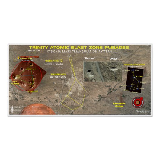 Dreifaltigkeit Atomsprengzone Poster (Vorderseite)