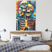 Dreifaltigkeit der Sterblichkeit - Abstraktes 3-kö Leinwanddruck (Insitu (Schlafzimmer))