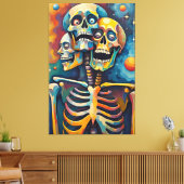 Dreifaltigkeit der Sterblichkeit - Abstraktes 3-kö Leinwanddruck (Insitu (Wohnzimmer))