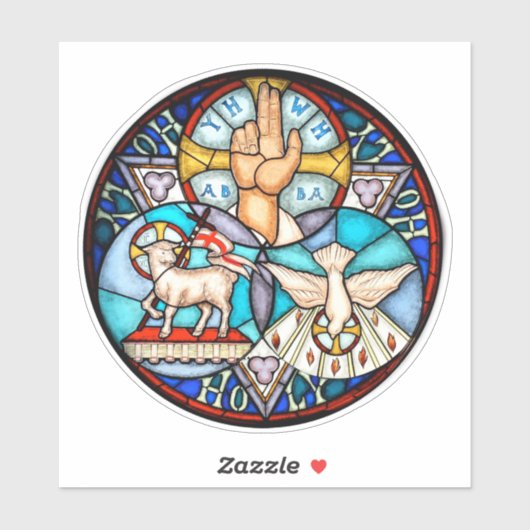 Dreifaltigkeit des Vaters, des Sohnes und des Heil Aufkleber (Blatt)