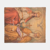 Dreifaltigkeit Fleecedecke (Vorderseite (Horizontal))