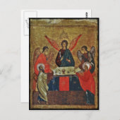 Dreifaltigkeit mit den Heiligen Postkarte (Vorne/Hinten)