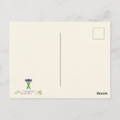 Dreifaltigkeit Moderne Christliche Kunststars Postkarte (Rückseite)