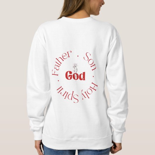 Dreifaltigkeit | Pater Son Heiliger Geist GOD Chri Sweatshirt (Rückseite)