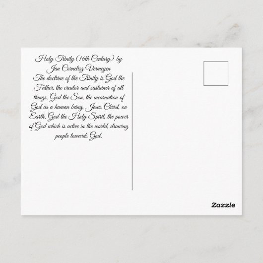 Dreifaltigkeit Postkarte (Rückseite)