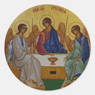 Dreifaltigkeit Runder Aufkleber