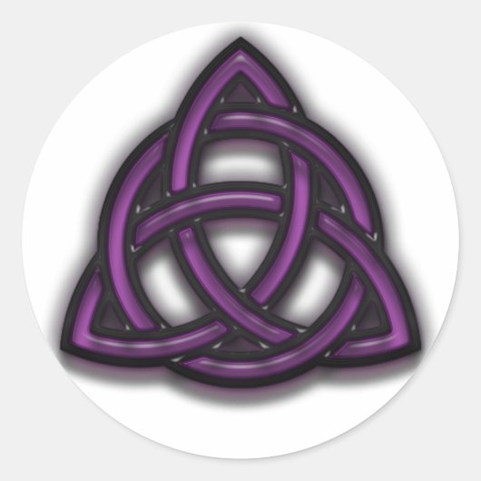 Dreifaltigkeit Runder Aufkleber (Vorderseite)