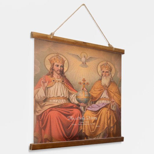 Dreifaltigkeit Wandteppich Mit Holzrahmen (Gewinkelt)