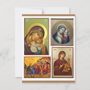Dreifaltigkeits-Ikonen-Weihnachtskarten Feiertagskarte