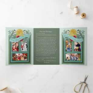 Dreifaltigkeits-U-Boot "Seas and Greetings" Fotoka Dreifach Gefaltete Urlaubskarte