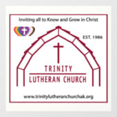 Dreifaltigkeitsfensterklammer Fensteraufkleber (Blatt)