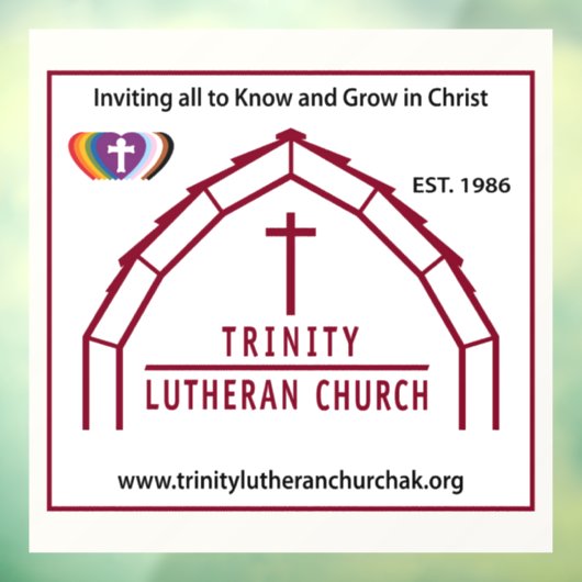 Dreifaltigkeitsfensterklammer Fensteraufkleber (Blatt 3)