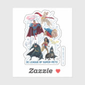 Dreifaltigkeitshelden und Super-Pets Aufkleber (Blatt)