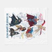 Dreifaltigkeitshelden und Super-Pets Fleecedecke (Vorderseite (Horizontal))