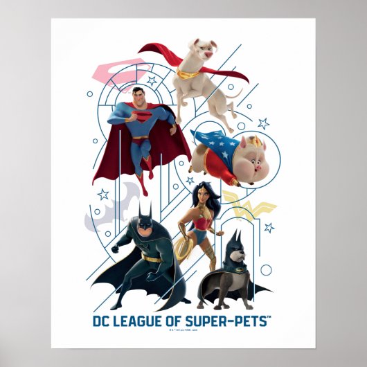 Dreifaltigkeitshelden und Super-Pets Poster (Vorne)