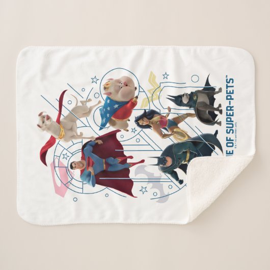 Dreifaltigkeitshelden und Super-Pets Sherpadecke (Vorderseite (Horizontal))