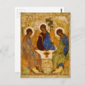 Dreifaltigkeitsikon Rublev Byzantinisch-katholisch Postkarte (Vorne/Hinten)