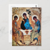 Dreifaltigkeitsikon von Andrei Rublev Postkarte (Vorne/Hinten)