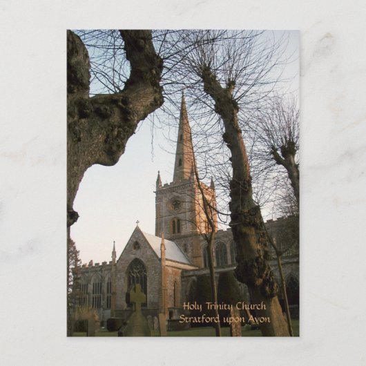 Dreifaltigkeitskirche, Stratford über Avon Postkarte (Vorderseite)