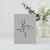 Dreifaltigkeitsnamen Postkarte (Stehend Vorderseite)