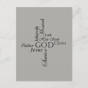 Dreifaltigkeitsnamen Postkarte