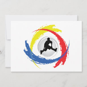 DreifarbenEmblem der Rollerblading