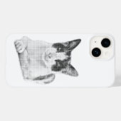 Dreifarbenkatze Halftone Case-Mate iPhone Hülle (Rückseite (Horizontal))