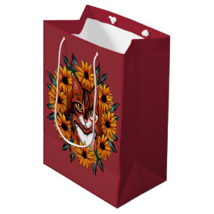 Dreifarbenkatze mit Schwarzaugen-Susanne Maryland- Mittlere Geschenktüte
