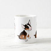 Dreifarbige Bull Terrier Tasse (Mittel)