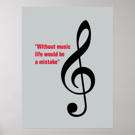 dreifarbige Dekoration, music_note Poster (Vorne)