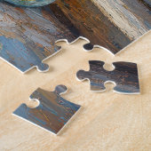 Dreifarbige Katze mit Stiefmütterchen-Sträußchen a Puzzle (Seite)