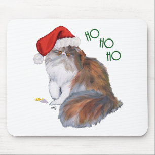 Dreifarbige Perserkatze Weihnachten Mousepad
